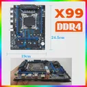 материнская плата Комплект материнских плат x99 huananzhi motherboard xeon 2680 v4 cpu lga 2011 ddr4 ram 16 ГБ памяти материнская плата комбо для x99 кулер компьютерные игры rx580 8gb gtx 1660 ti supe