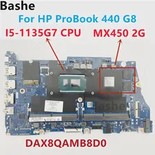 Материнская плата для компьютера HP ProBook 440 G8 independence.DAX8QAMB8D0.С процессором Intel I5-1135G7 MX450 2G M21688-601 Протестирована на 100% нормально