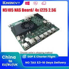 Материнская плата Mini ITX Industrial N5105, 17x17 см, NAS, мягкая маршрутизация, Intel i225-V B3, 2,5 Гбит/с, 4 * LAN, 2 * M.2, NVMe, 6 * SATA3.0, HDMI2.0, DP