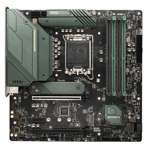MSI Материнская плата MSI MAG B660M BAZOOKA DDR4, LGA 1700, Intel B660, mATX, Ret материнские платы