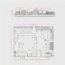Промышленная материнская плата без вентилятора Intel Atom N2800, материнская плата с памятью 2 Гб, 6xcom 6xusb 2 LAN HDMI VGA (art.: 7afdf3d92)